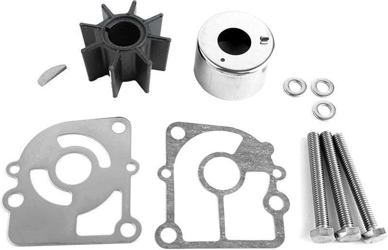 WINGOGO 362-87322-1 Water Pump Impeller Repair Kit Replacement for Nissan Tohatsu 9.9 12 15 18 20 HP MFS15 MFS18 MFS20 2/4 Stroke Outboard Boat Motor Engine Parts 362873220M 362873221M - Image 1